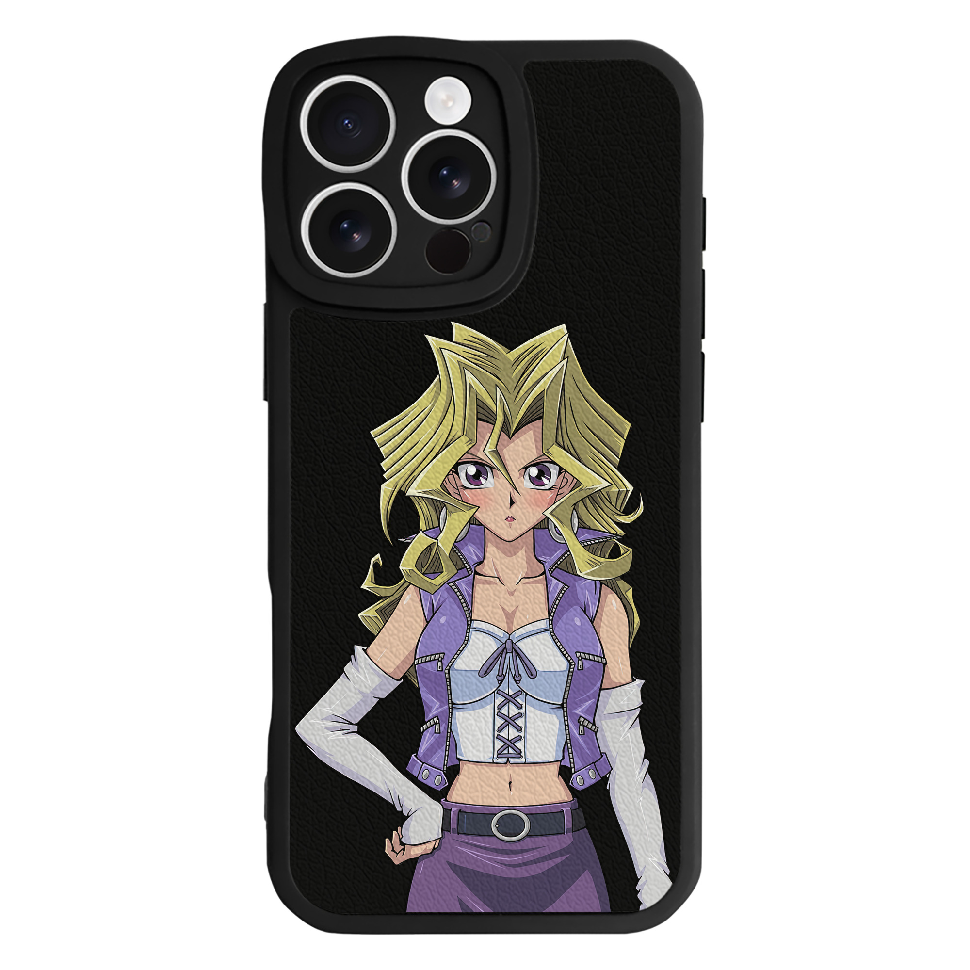 遊☆戯☆王 Yu-Gi-Oh! 【iPhone 16シリーズ対応】シリコンスマホケース（レザー調） 材質：シリコン